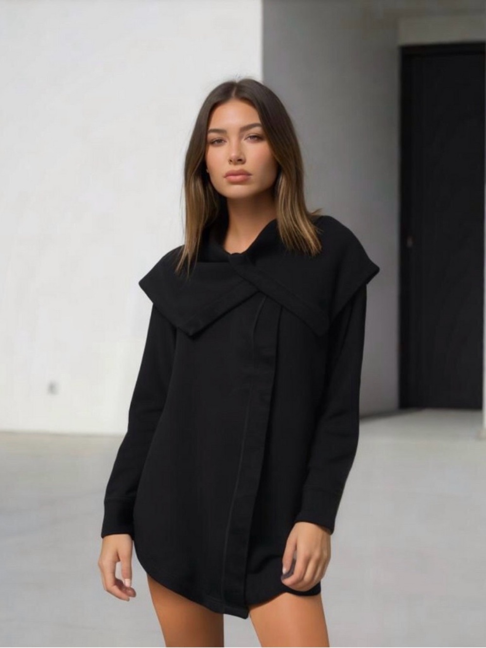 Z by Zella Women's Shooting Star Draped Collar Cape Cardigan
Jacket Black XS